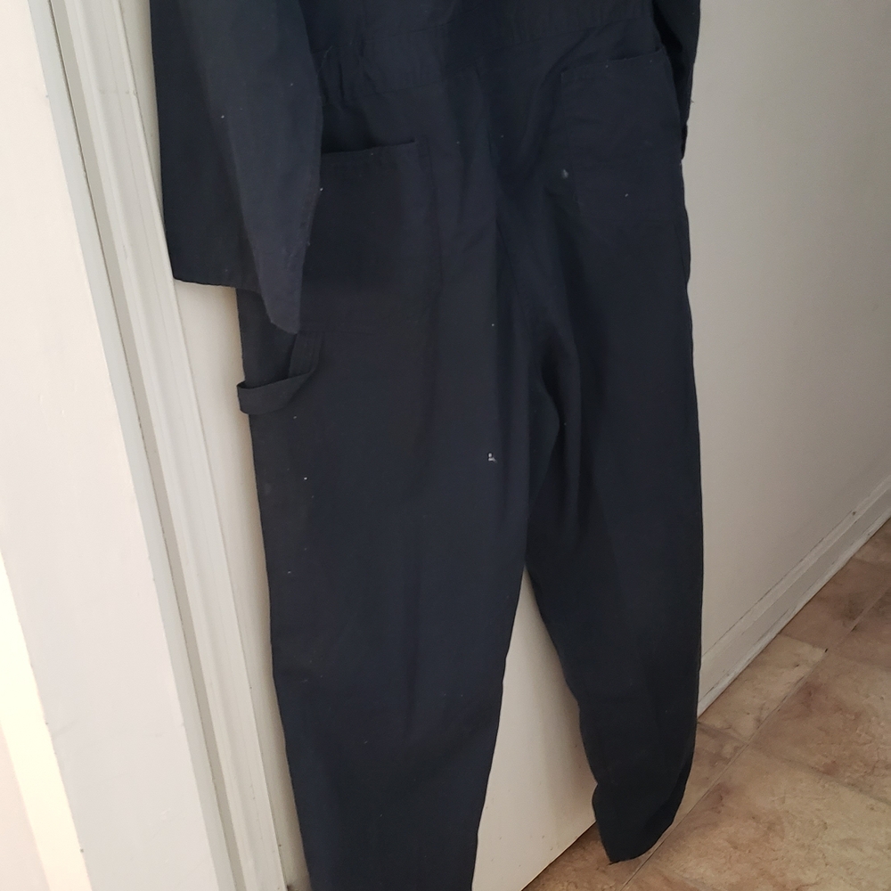 KEY Work Coveralls in Dark Navy with White Logo - Picture 10 of 11